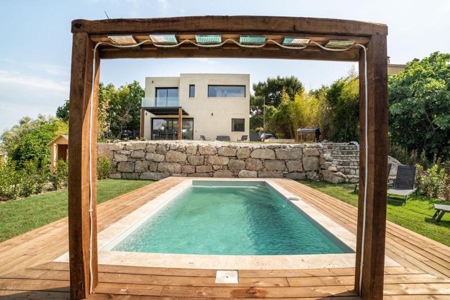 Saint Paul De Vence A La Vue Imprenable Villa Bagian luar foto